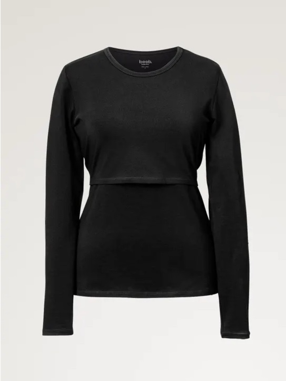 Boob Long-sleeved Maternity and Nursing Classic Top, Cassis - Organic cotton